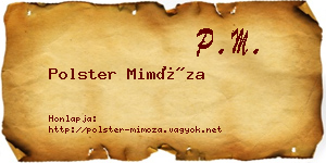 Polster Mimóza névjegykártya